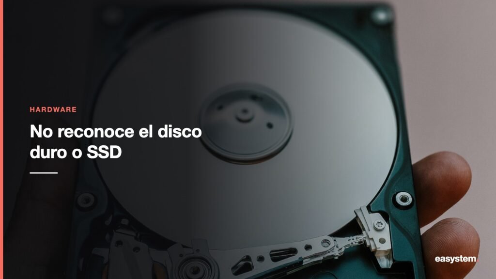 El computador no reconoce el disco duro o SSD